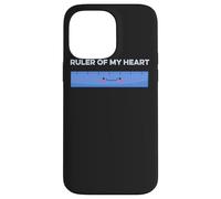 Ruler Of My Heart Cute Kawaii Math Pun Geometry Arithmetic Case for iPhone 14 Pro Max