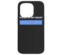 Ruler Of My Heart Cute Kawaii Math Pun Geometry Arithmetic Case for iPhone 15 Pro