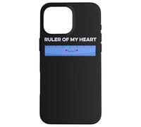 Ruler Of My Heart Cute Kawaii Math Pun Geometry Arithmetic Case for iPhone 16 Pro Max