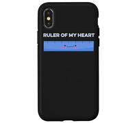 Ruler Of My Heart Cute Kawaii Math Pun Geometry Arithmetic Case for iPhone X/XS