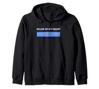 Ruler Of My Heart Cute Kawaii Math Pun Geometry Arithmetic Zip Hoodie