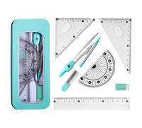 Ruler Set For School Multifunctional Portable Clear Acrylic Straight Ruler