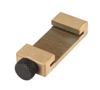Ruler Stops Fence, Brass Scribe Steel Ruler Positioning Limit Block Steel Ruler Positioning Tool For 35mm Steel Rulers Measurement And Marking