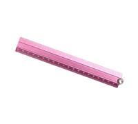 Ruler with Riveted Joint for Multi-Direction Layout Work, B | Rounded Outer Edges, Engraved Scale Markings, 2-Section Format for Straight and Angled Layout and Drawing Work