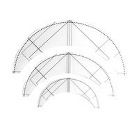 Rulers, Arc Quilting Ruler Tablecloth Braided Twist Template Sewing Machine Ruler Sewing Accessories 3PCS