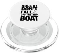 Rules #1 Don't Fall Off The Boat Humorous Nautical PopSockets PopGrip for MagSafe