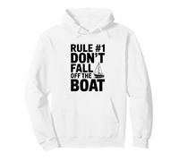 Rules #1 Don't Fall Off The Boat Humorous Nautical Pullover Hoodie