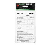 Rules Caddy - Simplify The Rules of Golf - Golf Bag Tag Accessory - Training Aid - Quick Reference Guide - 2025 Update - USGA Rules of Golf 2025 Pocket Size