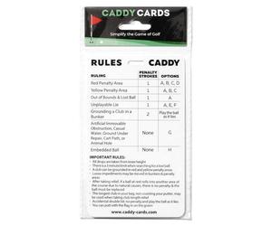 Rules Caddy - Simplify The Rules of Golf - Golf Bag Tag Accessory - Training Aid - Quick Reference Guide - 2025 Update - USGA Rules of Golf 2025 Pocket Size