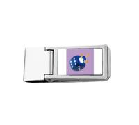 Rules Dice Mahjong Art Deco Fashion Slim Money Clip Stainless Holder Pocket Wallet