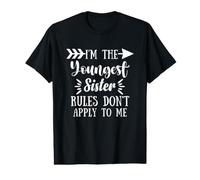 Rules Don't Apply to Me Youngest Sister 3 Sisters Matching Value Graphic T-Shirt