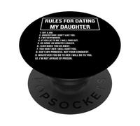 Rules For Dating My Daughter Novelty Graphic Cool Designs PopSockets Adhesive PopGrip