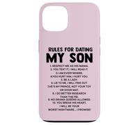 Rules for Dating My Son Funny Mom Loves Her Son Mother's day Case for iPhone 13