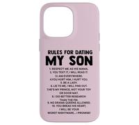 Rules for Dating My Son Funny Mom Loves Her Son Mother's day Case for iPhone 14 Pro Max