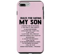 Rules for Dating My Son Funny Mom Loves Her Son Mother's day Case for iPhone 7 Plus/8 Plus