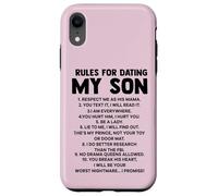 Rules for Dating My Son Funny Mom Loves Her Son Mother's day Case for iPhone XR