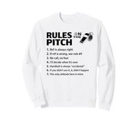Rules On The Pitch Referee Rules Funny Soccer Sweatshirt