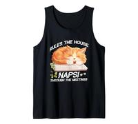 RULES THE HOUSE NAPS THROUGH THE MEETINGS Tank Top