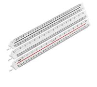 Rulex 300mm Metric Triangular Scale Ruler 1:1 1:10 1:2 1:20/1:5 1:50 1:100 1:200/1:500 1:1000 1:1250 1:2500 - UK manufactured