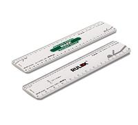 Rulex British Model Railway 15cm 6 inch flat oval scale ruler British OO 1:76, HO 1:87, N 1:148, and O gauge 1:43.5 - UK manufactured