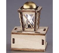 Rulke Rulke029666 Clear Wooden Mini LED Lantern