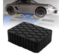 RULLINE 4 Pack Solid Rubber Car Lift Pads Heavy-Duty Anti-Slip Jack Lift Blocks 3000lbs Load Capacity Rubber Spacer Pads for Car Lift Jack Stand Ramps 6-1/3" x 4-3/4" x 2" Protects Chassis & Frame