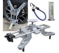 RULLINE Wheel Clamp & Magnetic Adapter 3PCS Wheel Alignment Tool for Precise Camber Caster Gauges Fits for 11-25" Rims Camber Alignment Tool Universal Tire Repair Tool