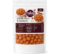 RULOP Chilli Rice Crackers 1kg - Crispy Thai Rice Snack with Sweet & Spicy Flavour - Gluten Free & Halal - Vegan Bite-Size Senbei Crackers - Resealable Bulk Bag