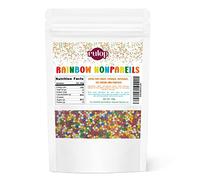 Rulop Dairy Free Hundreds and Thousands Nonpareils 200g, Rainbow Sprinkles - Colourful Sugar Balls That Are a Tasty and Exciting Option For Topping Cakes, Ice Cream and Cookies