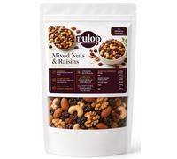 Rulop Mixed Nuts & Raisins 1kg - Premium Natural Blend with Raw Almonds, Walnuts, Cashews, & Raisins - Healthy Snack - Dried Fruit & Nut Mix - Vegan Bulk Pantry Essential