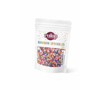 Rulop Rainbow Sprinkles Mini Pack, 50g, Vegan & Dairy Free, Bake Stable Colourful Sugar Strands That Are a Tasty and Exciting and are Perfect for Cupcakes, Ice ceams, Parties and Cookies,