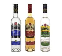Rum-Bar Overproof, Silver & Gold Rum 70cl (Pack of 3)