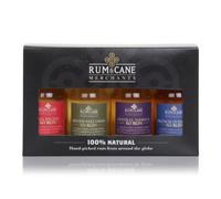 XO Rum Explorer Pack by Rum & Cane Merchants - 4 x 5cl miniature bottles, 43% ABV