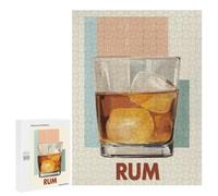 Rum Drink with Ice Cubes Hobby Jigsaw Puzzle for Adults, 500 PCS, An Engaging Indoor Activity for Quiet Evenings, for Indoor Play