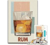 Rum Drink with Ice Cubes Picture Puzzle for Adults, 500 PCS