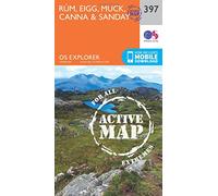 Rum, Eigg, Muck, Canna and Sanday Map | Weatherproof | Ordnance Survey | OS Explorer Active Map 397 | Scotland | Walks | Hiking | Maps | Adventure