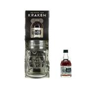 Rum Gift Set For Men and Women - Release the Kraken Black Spiced Rum Gift Set with Official Kraken Mason Glass Jar - Christmas Stocking Filler, Fathers Day