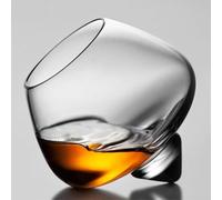 Rum Glasses, Stemless Wobble Glasses Whiskey Glass, Rotating Red White Wine Glasses, 235Ml Round Bottom Rum Glasses, for Clubs Bars KTVs and Men's Gifts