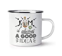 Rum is Always A Good Idea Retro Enamel Mug Cup