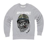 Rum Knuckles Men's Silverback Sweatshirt in Grey | Size: Large Rum Knuckles Grey L
