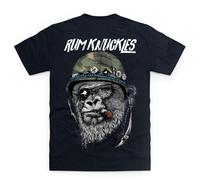 Rum Knuckles Men's Silverback T-Shirt in Black | Size: Medium Rum Knuckles Black M