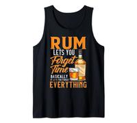 RUM LET’S YOU FORGET TIME | FUNNY RUM Tank Top