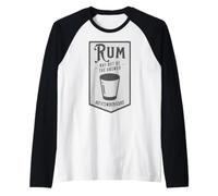 Rum May Not Be The Answer But It's Worth A Shot Raglan Baseball Tee