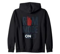 Rum Mode On Funny Drinking Humor Design Zip Hoodie