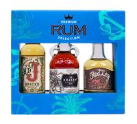Rum Selection Trio 3x 5cl Spiced Rums - The Kraken Black 40 ABV Admiral's O
