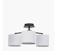 Ruma 3 Light Pendant For Living Room Ceiling Hanging White Lights Ruma White
