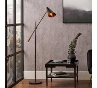 Ruma Antique Bronze & Antique Brass Adjustable Task Floor Lamp