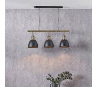 Ruma Black & Gold Kitchen Island Ceiling Lights Ruma Black