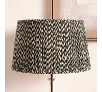 Ruma Black Chevron Tapered Pleated Shade for Table Lamps | Size: 20 inches Ruma Black 20 inches