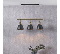 Ruma Black & Gold Kitchen Island Ceiling Lights Ruma Black